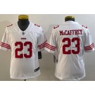 Youth San Francisco 49ers #23 Christian McCaffrey Limited White Vapor Jersey