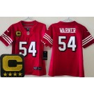 Youth San Francisco 49ers #54 Fred Warner Limited Red Throwback C Patch Vapor Jersey