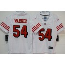 Youth San Francisco 49ers #54 Fred Warner Limited White Throwback Vapor Jersey