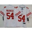 Youth San Francisco 49ers #54 Fred Warner Limited White Vapor Jersey