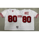 Youth San Francisco 49ers #80 Jerry Rice White Alternate 1994 Throwback Jersey