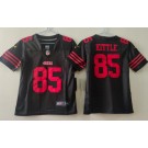 Youth San Francisco 49ers #85 George Kittle Limited Black Vapor Jersey