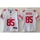 Youth San Francisco 49ers #85 George Kittle Limited White FUSE Vapor Jersey