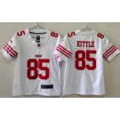 Youth San Francisco 49ers #85 George Kittle Limited White Vapor Jersey