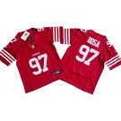 Youth San Francisco 49ers #97 Nick Bosa Limited Red FUSE Vapor Jersey