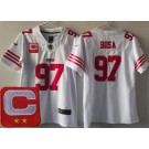 Youth San Francisco 49ers #97 Nick Bosa Limited White C Patch Vapor Jersey