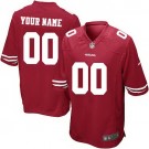 Youth San Francisco 49ers Customized Game Red Jersey