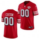 Youth San Francisco 49ers Customized Limited Red 75th Anniversary Alternate Vapor Jersey