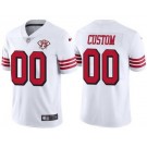 Youth San Francisco 49ers Customized Limited White 75th Anniversary Alternate Vapor Jersey
