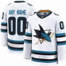 Youth San Jose Sharks Custom White Authentic Jersey