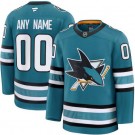 Youth San Jose Sharks Customized Teal Fanatics Authentic Jersey