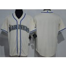 Youth Seattle Mariners Blank Cream Cool Base Jersey