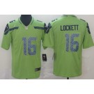 Youth Seattle Seahawks #16 Tyler Lockett Limited Green Rush Color Jersey