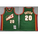 Youth Seattle Sonics #20 Gary Payton Green 1995 Throwback Swingman Jersey