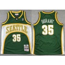 Youth Seattle Sonics #35 Kevin Durant Green 2007 Throwback Swingman Jersey