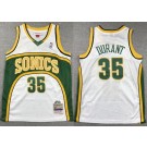 Youth Seattle Sonics #35 Kevin Durant White 2007 Throwback Swingman Jersey
