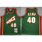 Youth Seattle Sonics #40 Shawn Kemp Green 1995 Throwback Swingman Jersey