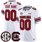 Youth South Carolina Gamecock Custom Limited White FUSE College Football Jersey