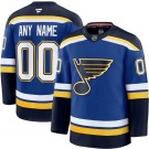 Youth St Louis Blues Customized Blue Fanatics Authentic Jersey