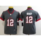Youth Tampa Bay Buccaneers #12 Tom Brady Limited Pewter Vapor Untouchable Jersey