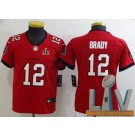 Youth Tampa Bay Buccaneers #12 Tom Brady Limited Red 2021 Super Bowl LV Bound Vapor Untouchable Jersey