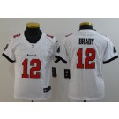 Youth Tampa Bay Buccaneers #12 Tom Brady Limited White Vapor Untouchable Jersey