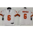 Youth Tampa Bay Buccaneers #6 Baker Mayfield Limited White Throwback Vapor Jersey