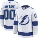 Youth Tampa Bay Lightning Customized White Fanatics Authentic Jersey