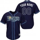 Youth Tampa Bay Rays CustomizedNavy Blue Cool Base Jersey