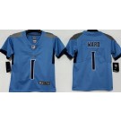 Youth Tennessee Titans #1 Cameron Ward Limited Blue Vapor Jersey