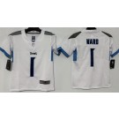 Youth Tennessee Titans #1 Cameron Ward Limited White Vapor Jersey