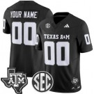 Youth Texas A&M Aggies Custom Black FUSE College Football Jersey