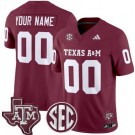 Youth Texas A&M Aggies Custom Red FUSE College Football Jersey