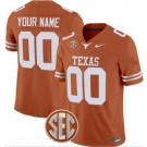 Youth Texas Longhorns Custom Limited Yellow Team Logo FUSE College Football Jersey