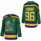 Youth The Mighty Ducks #96 Charlie Conway Green Hockey Jersey