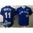 Youth Toronto Blue Jays #11 Bo Bichette Royal 2025 World Series Cool Base Jersey
