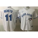 Youth Toronto Blue Jays #11 Bo Bichette White Cool Base Jersey
