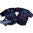 Youth Toronto Blue Jays #27 Vladimir Guerrero Black City 2025 World Series Limited Jersey