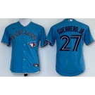 Youth Toronto Blue Jays #27 Vladimir Guerrero Jr Light Blue Cool Base Jersey