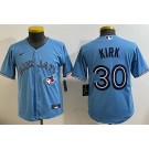 Youth Toronto Blue Jays #30 Alejandro Kirk Light Blue Cool Base Jersey