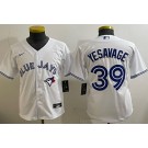 Youth Toronto Blue Jays #39 Trey Yesavage White Cool Base Jersey