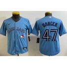 Youth Toronto Blue Jays #47 Addison Barger Light Blue Cool Base Jersey