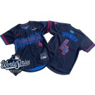 Youth Toronto Blue Jays #4 George Springer Black City 2025 World Series Limited Jersey