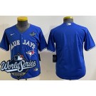 Youth Toronto Blue Jays Blank Blue 2025 World Series Cool Base Jersey