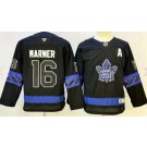 Youth Toronto Maple Leafs #16 Mitch Marner Black Alternate Authentic Jersey