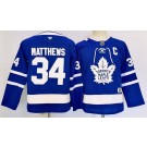 Youth Toronto Maple Leafs #34 Auston Matthews Blue Fanatics Authentic Jersey
