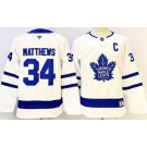 Youth Toronto Maple Leafs #34 Auston Matthews White Authentic Jersey