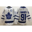Youth Toronto Maple Leafs #91 John Tavares White Authentic Jersey