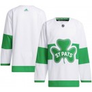 Youth Toronto Maple Leafs Customized White St Patricks Authentic Jersey