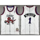 Youth Toronto Raptors #1 Tracy McGrady White 1998 Throwback Swingman Jersey